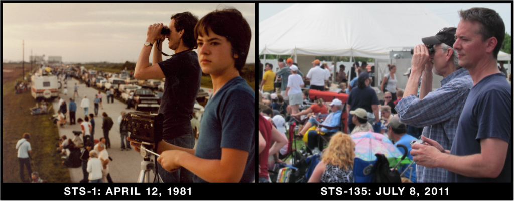 Father and Son at First and Final Shuttle Launches: Story Behind the Photos